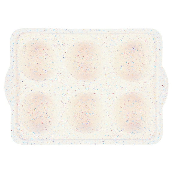 Trudeau Jumbo Structured Silicone Muffin Pan 6ct – For Muffins, Cupcakes, Individual Pies, Rice Krispies Treats, Egg Bites, Mac & Cheese Cups, Gratin Cups, Tartlets & Spinach Puffs