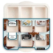 Trudeau Structured Silicone 9-Cavity Brownie Mold, Cookie, Brookie, Banana Bread, Zucchini Bread, Cake, Pound Cake, Cheesecake, Lasagna
