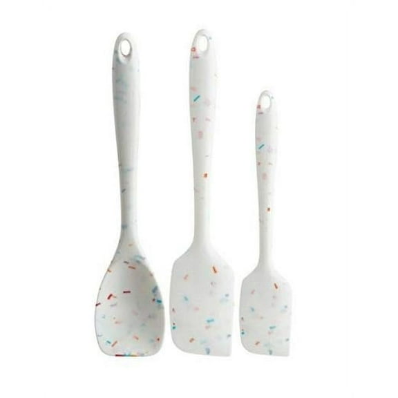 Trudeau Confetti Silicone Spatulas, Set of 3