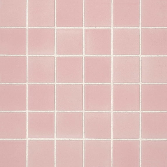 True 2" x 2" Porcelain Floor & Wall Mosaic in Pink