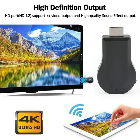 True 4K M100 TV Stick HDM WiFi Wireless Dongle Receiver TV Streamer