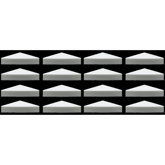 True 6x6 (155mm x 155mm) Plastic Pyramid Vinyl Fence Post Cap for True Actual 6" x 6" Vinyl Posts