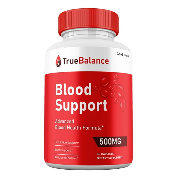 True Balance Capsules, True Balance Pills Blood Support Supplement Maximum Strength All Natural, 30 Day Supply (1 Pack)