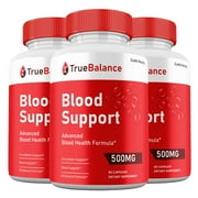 True Balance Capsules, True Balance Pills Blood Support Supplement Maximum Strength All Natural, 30 Day Supply per Bottle 3 Pack