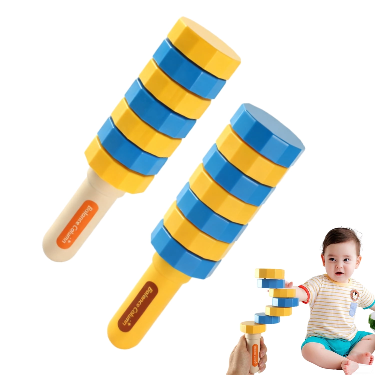 True Balance Toy, Balance Challenge Set, Set of 2 Handheld Balancers ...