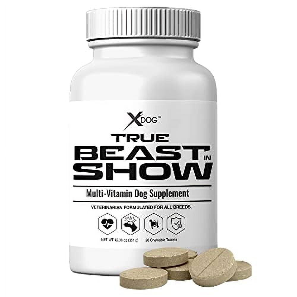 True Beast in Show Multivitamin for Dogs Vitamins, Minerals, Antioxidants, Digestive Enzymes