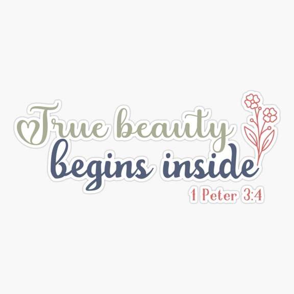 True Beauty Inside Peter Verse Sticker