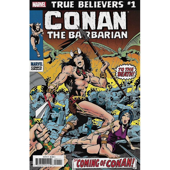 True Believers: Conan The Barbarian #1 VF ; Marvel Comic Book