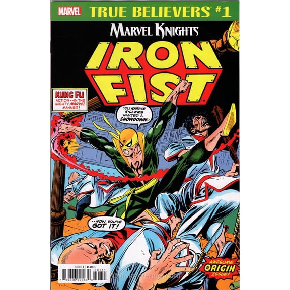 True Believers: Marvel Knights 20th Anniversary-Iron Fist by Thomas And Kane #1 VF ; Marvel Comic Book
