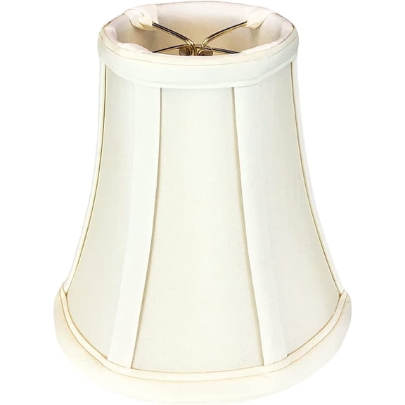 True Bell Basic Lamp Shade with Flame Clip, 3.5 x 6 x 6.25, Eggshell