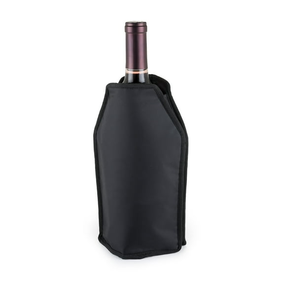 True Wine Cooler Sleeve, Reusable Wine Bottle Cooler, Outdoor Party, Black