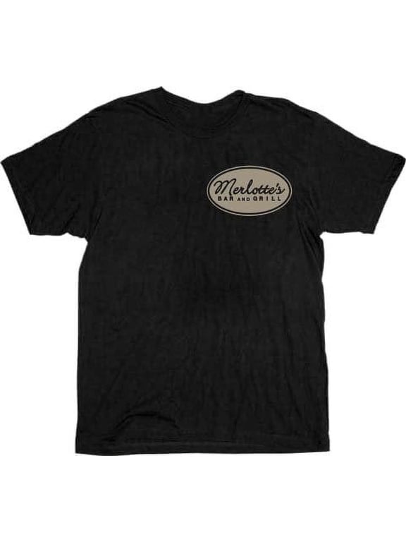 True Blood Merlottes Bar and Grill Adult Black T-Shirt