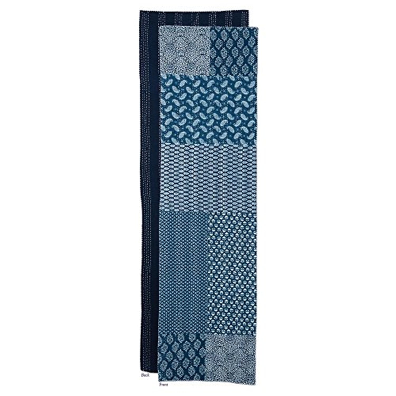 True Blue 20x72 Handcrafted Cotton Polyester Table Runner