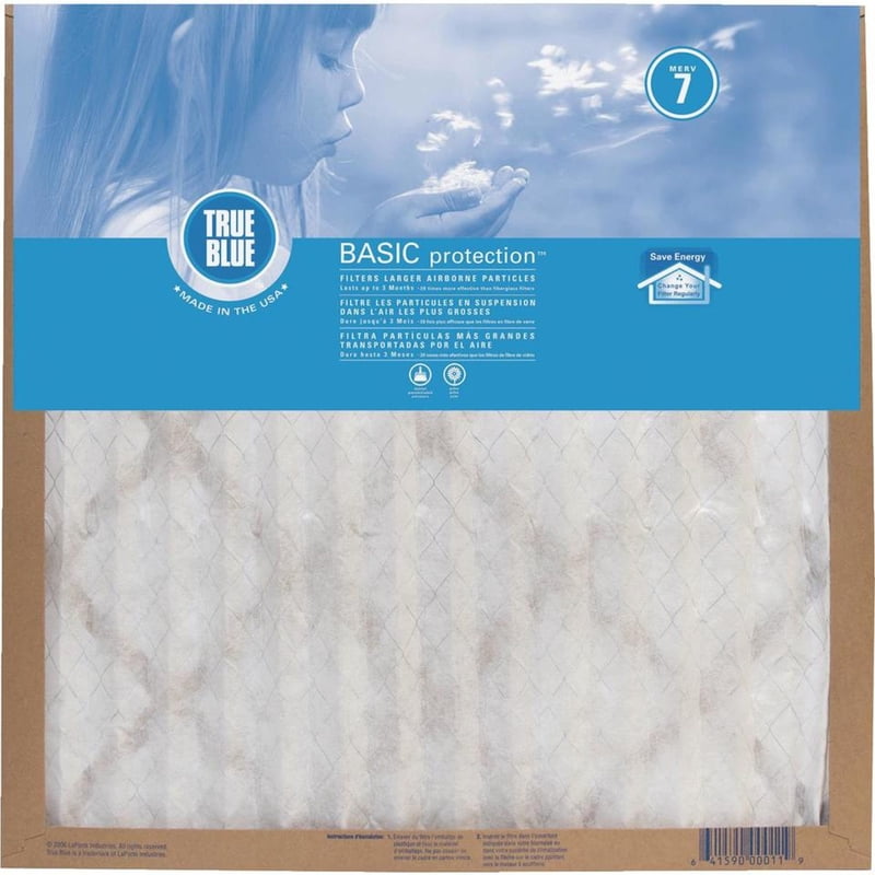 True Blue Basic Air Filter MERV 7 14x20x1