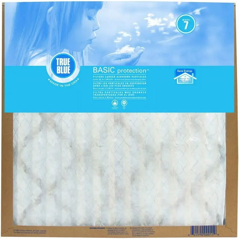 True blue basic pleated air hot sale filter
