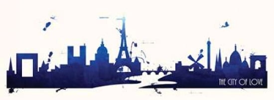 True Blue Paris Canvas Art - Anna Quach (24 x 48)