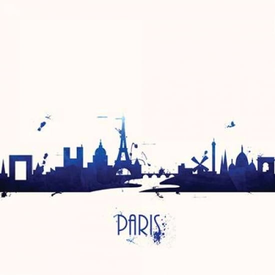 True Blue Paris - Sq Canvas Art - Anna Quach (24 x 24)