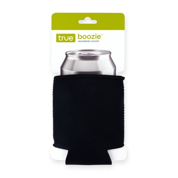 True Boozie Neoprene Drink Sleeve for Beer Cans, Soda, Energy Drinks, Black