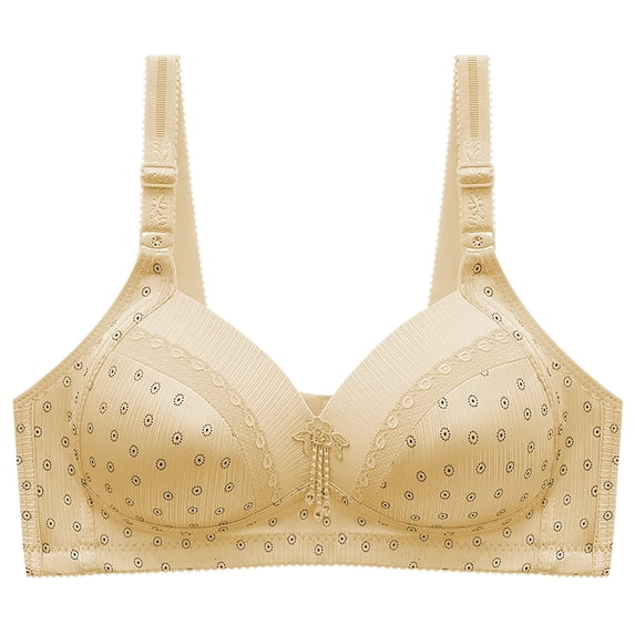 True Bra Women Convertible Bra Feature V-Neck Full-Figure Bra Style W-49 Yellow L