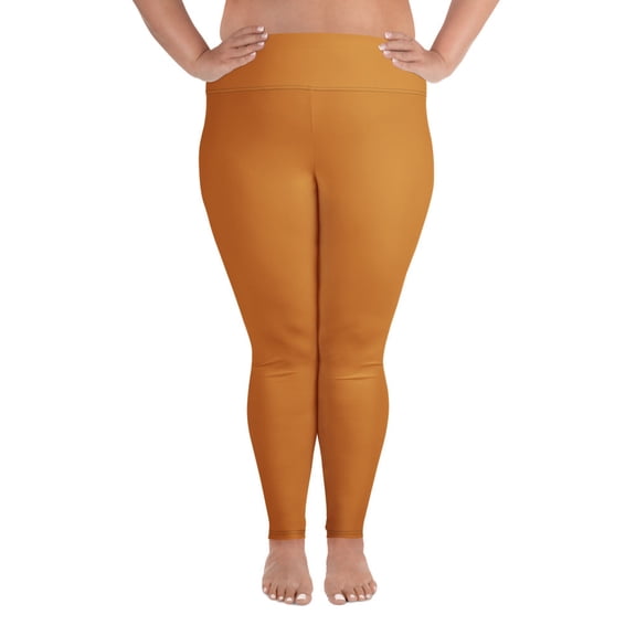 True Bronze, Bronze Plus Size Leggings, Bronze Leggings for Plus Size, Big Size Bronze Leggings, Bronze Leggings for Big Women