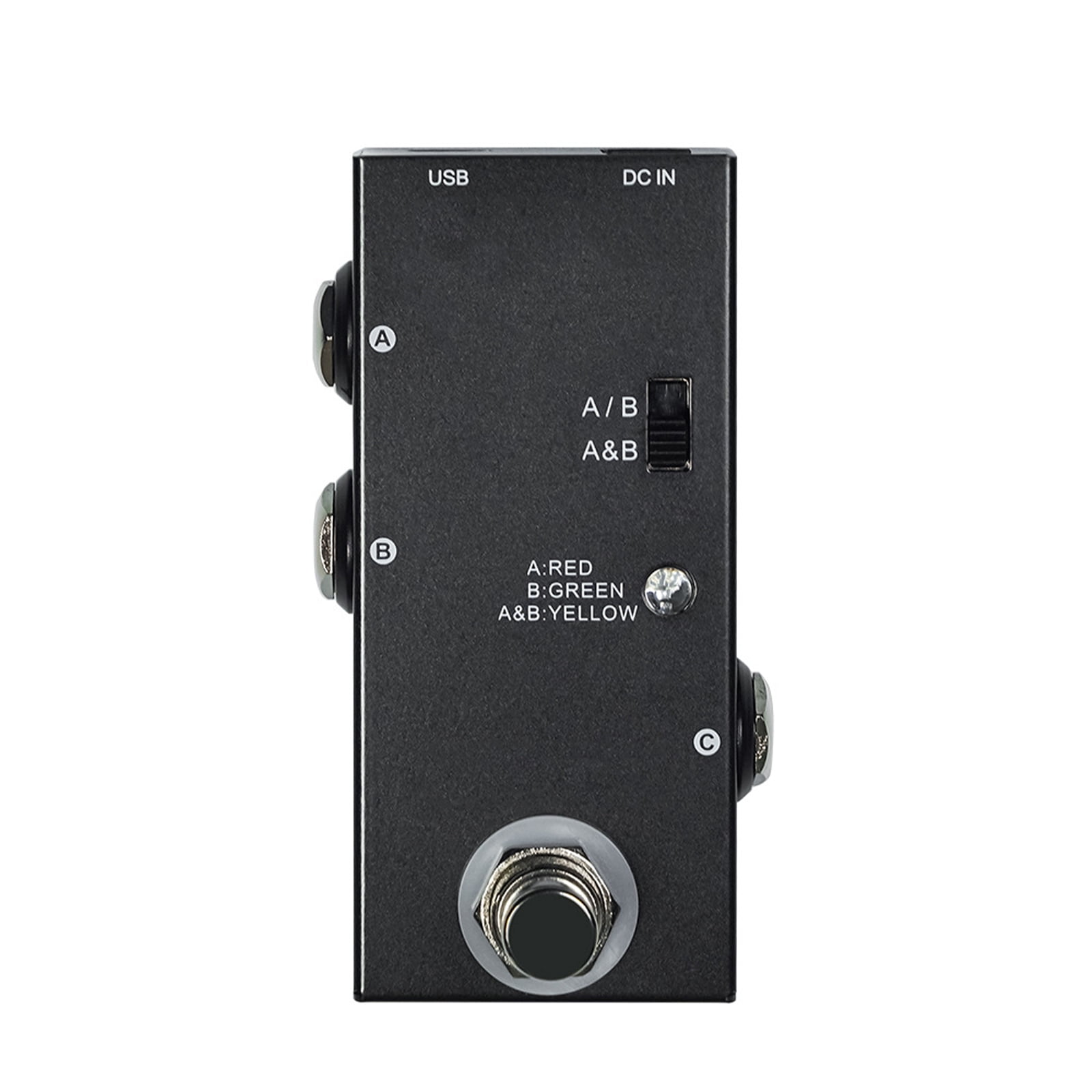 True Bypass Electric Guitar Effects Pedal ABY Line Selectors Switches Small Guitar Effect Pedal ABY Channel Switches