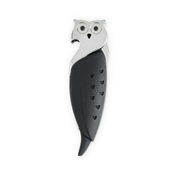 True Cahoots Owl Double Hinged Waiters Corkscrew - Multicolor Bottle Opener
