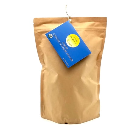 True California Organic Nonpareil Almonds Whole, Natural, Unsalted, Raw (2 LB)