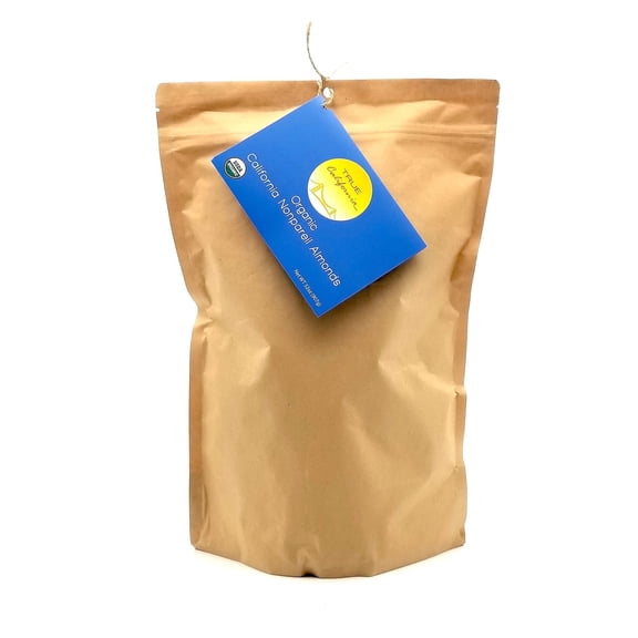 True California Organic Nonpareil Almonds Whole, Natural, Unsalted, Raw (2 LB)