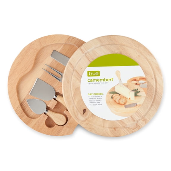 True Camembert Cheese Board and Tool Set, Charcuterie Accessories, Gifts