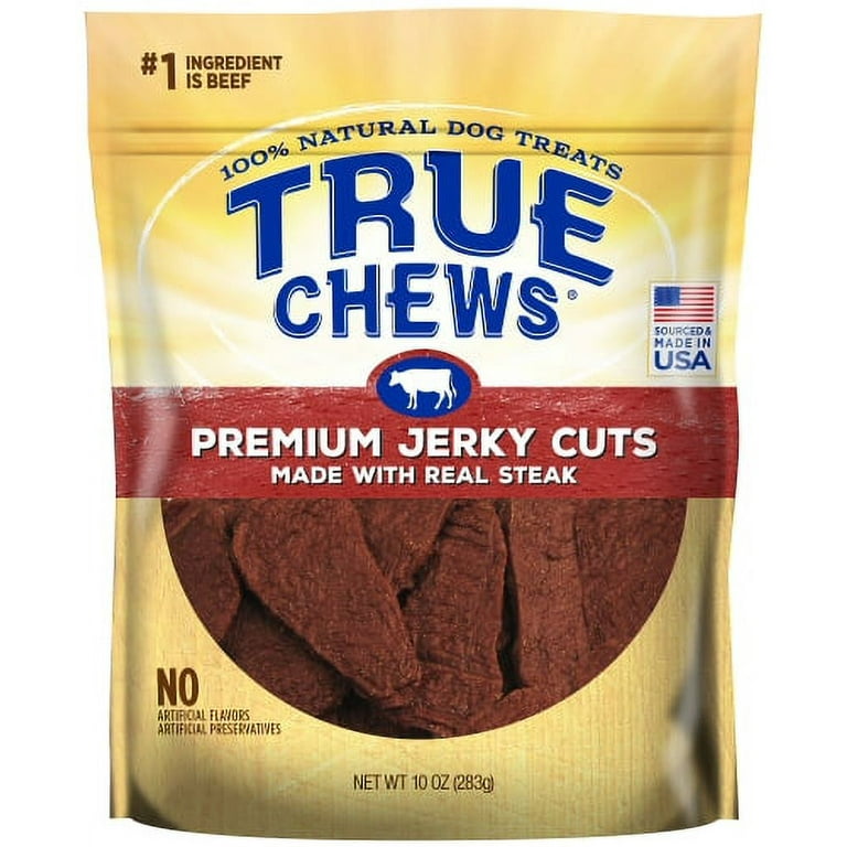 True Chews Premium Jerky Cuts with Real Sirloin Steak Dog Treats