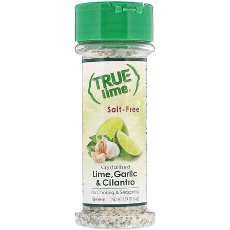 True Citrus, True Lime, Crystallized Lime, Garlic & Cilantro, Salt-Free, 1.94 oz