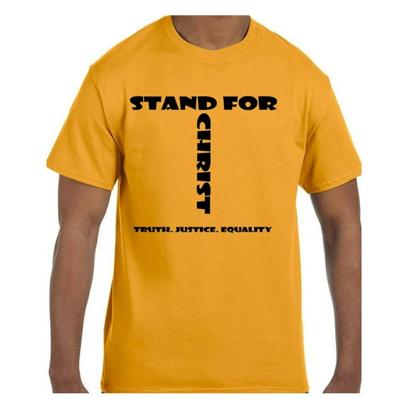 True City Life Christian Religous Easter Tshirt Stand For Christ Truth Justice Equality Cross