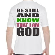True City Life Christian Religous Sports Fitness SPF 30 Tshirt Be Still and Know that I am GOD