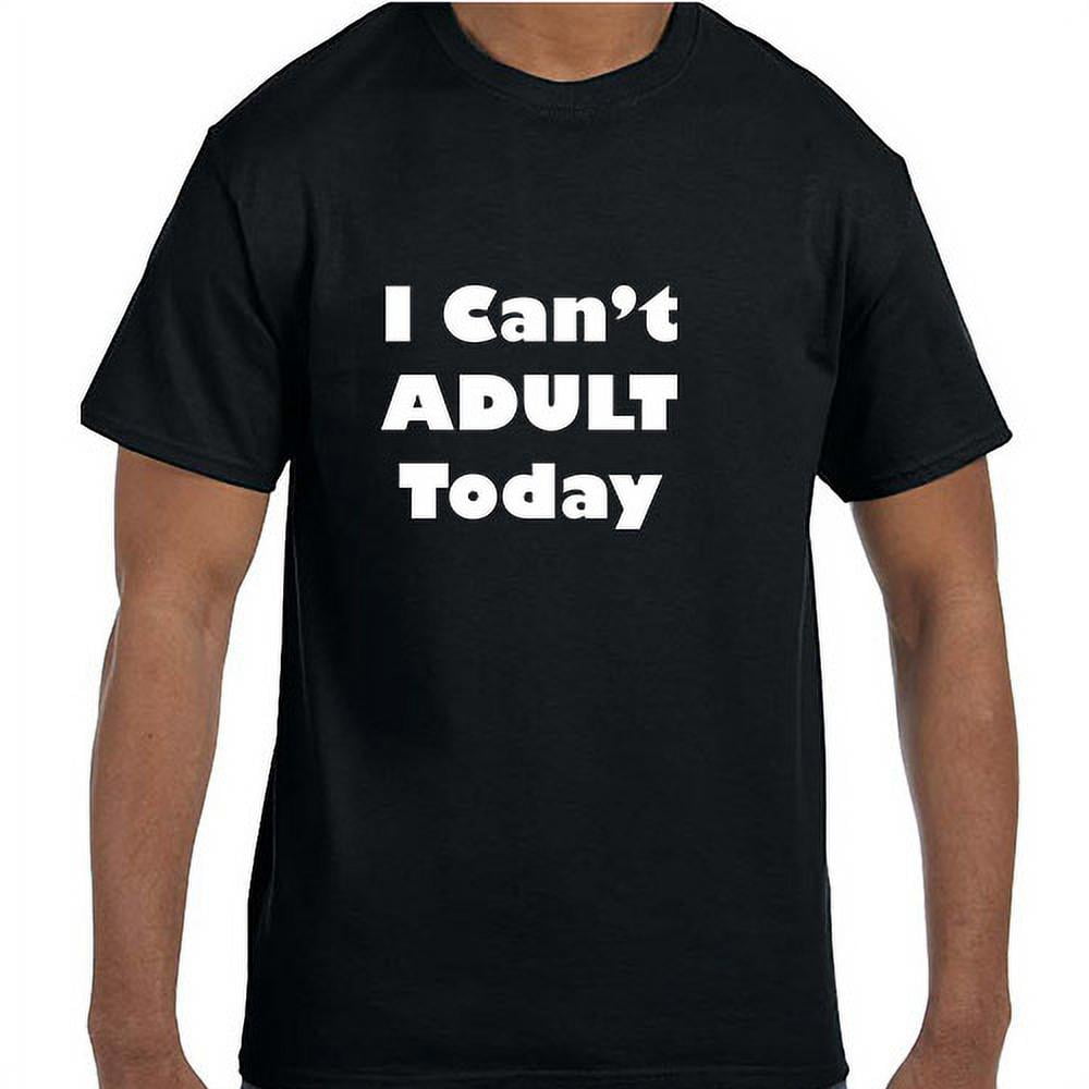 Women’s Cotton T-Shirt – “Adulthood Can Be Tough, Don’t Grow Up” Funny Cartoon Graphic Tee