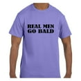 thumbnail image 1 of True City Life Funny Humor Tshirt Father's Day Real Men Go Bald, 1 of 1