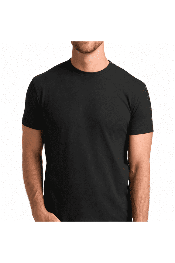 Mens T-Shirts  Short Sleeve Crew Neck, Pack of 2, Size Large, Color Black and White