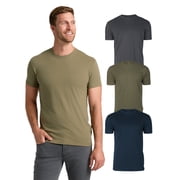 True Classic Mens T-Shirts   Short Sleeve Crew Neck T Shirts for Man, Cotton Blend Plain Novelty Mens T-Shirts, Pack of 3, Variety, M