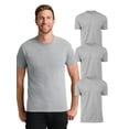 thumbnail image 1 of True Classic Mens T-Shirts – Short Sleeve Crew Neck T Shirts for Man, Cotton Blend Plain Novelty Men's T-Shirts, Pack of 3, Heather Gray, XL, 1 of 8