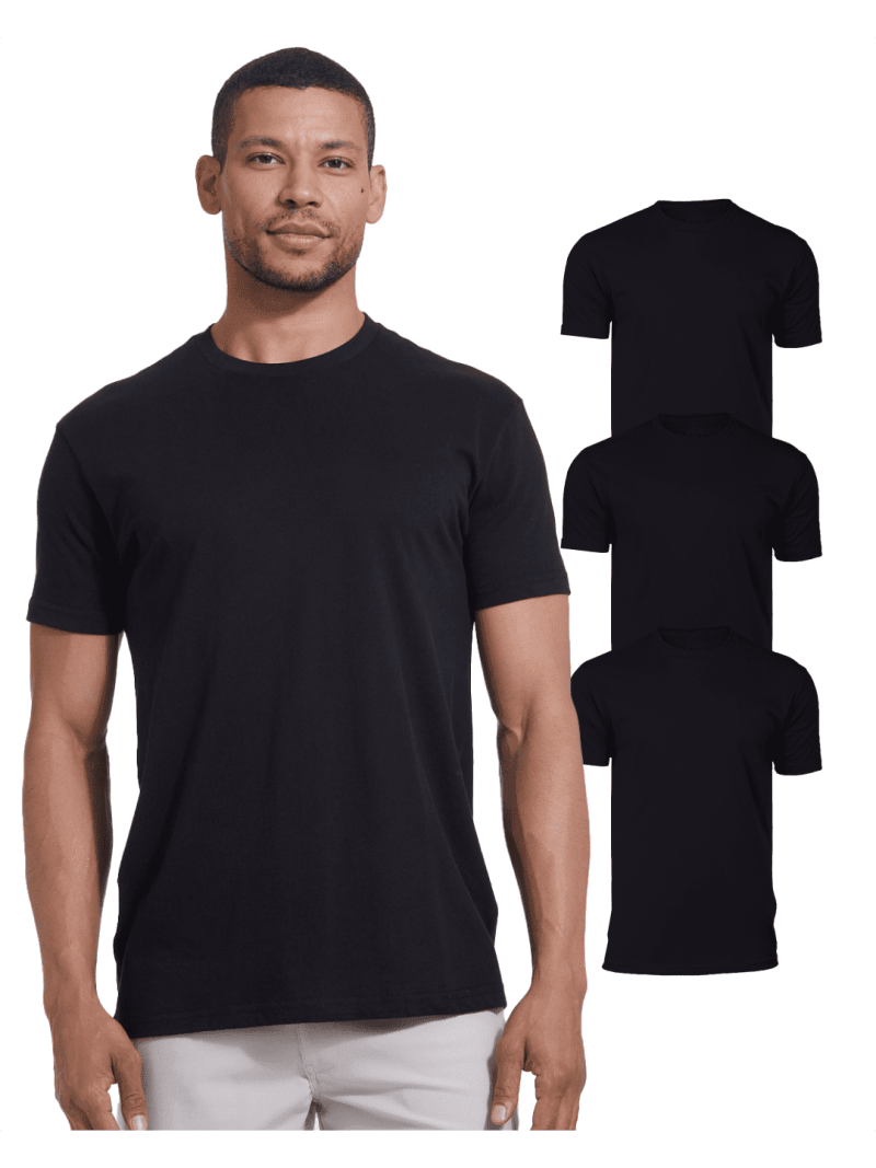 True Classic Men's Fitted Crew Neck T-Shirts, Pack