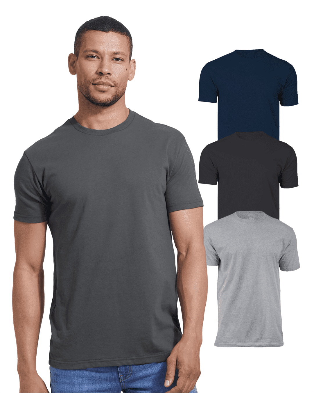 True Classic Tees Men's Fitted Crew Neck, 3 Pack - Walmart.com