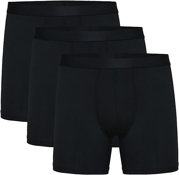 CONKEND Mens Boxer Briefs Sport Underwear No Ride-up 6''Quick Dry Athletic  Mesh Performance Boxer Briefs with Fly for Men Pack Black S : :  Clothing, Shoes & Accessories