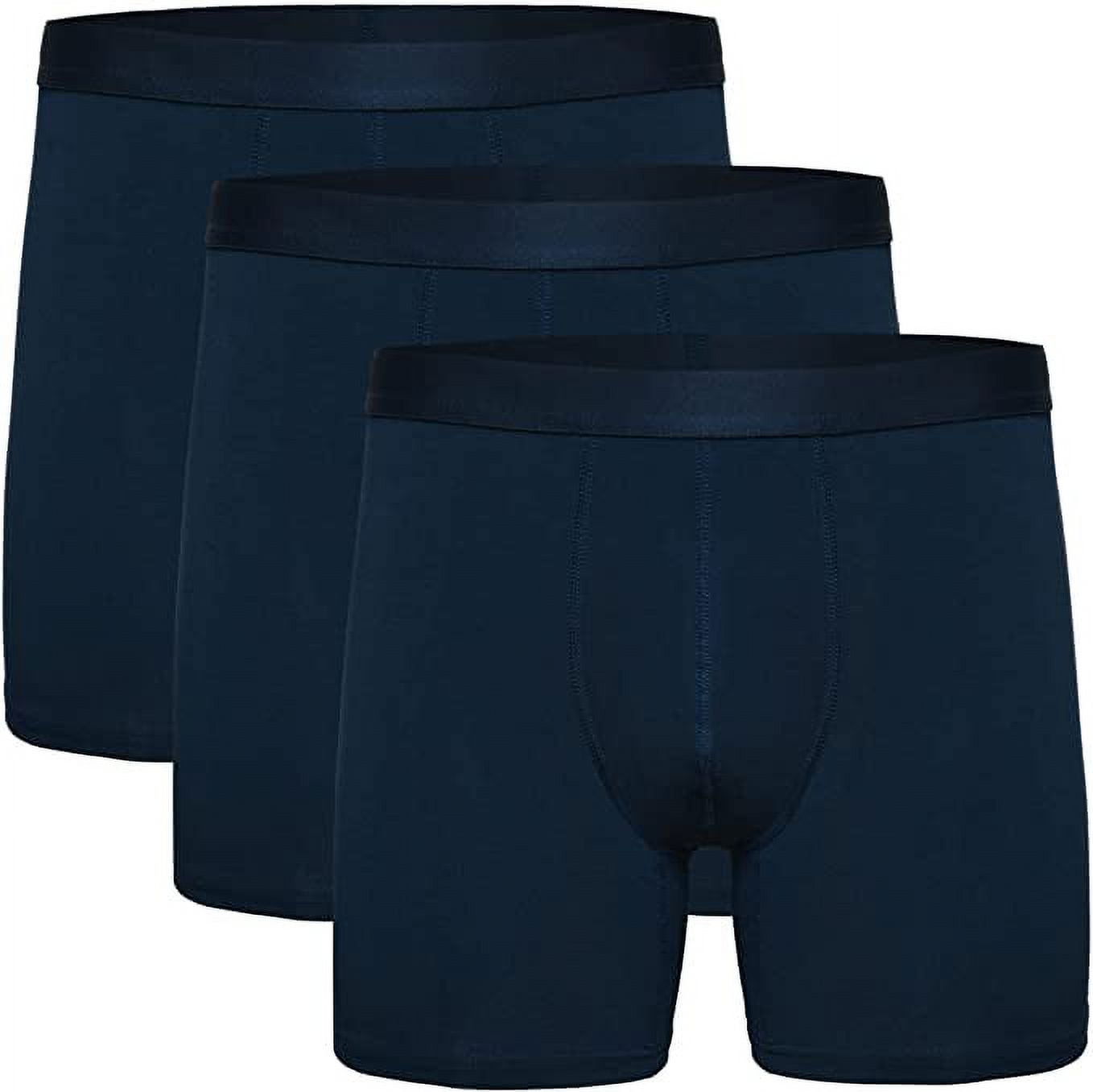 Jeep Men's 3-Pack Cotton Soft Boxer Shorts – Comfortable Everyday Underwear