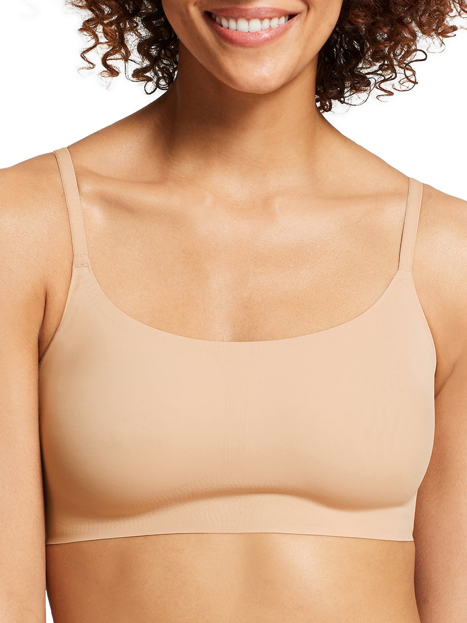 True Everybody by True & Co Women's Skinny Strap Ballet Bralette, Sage, S  (32C-D,34A-B) at  Women's Clothing store