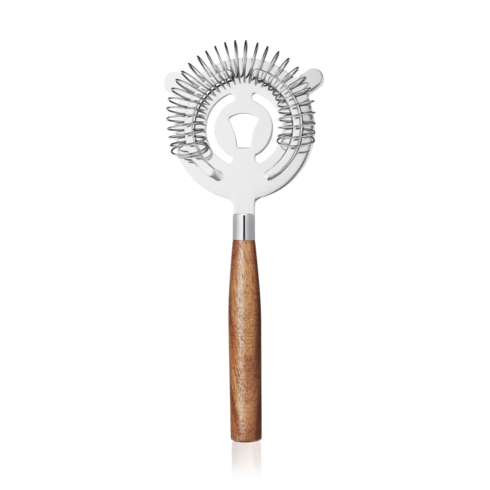 Stainless Steel Cocktail Strainer with Acacia Handle