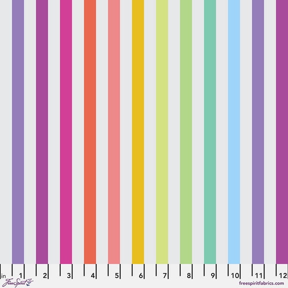 True Colors Graywork - Disco Stripe - Whisper (1yard)