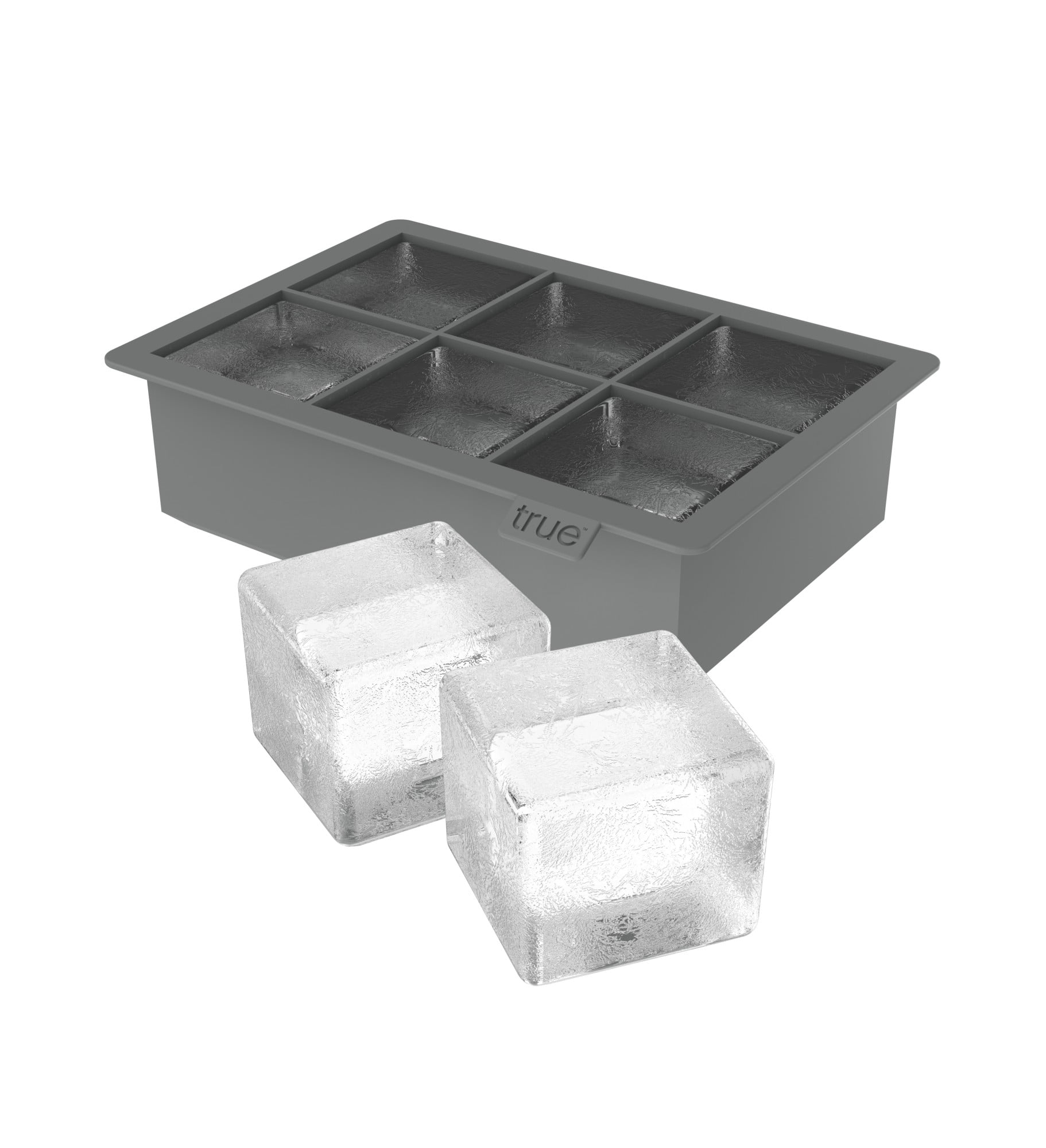  Large Cube Silicone Ice Tray, 2 Pack by Kitch, Giant 2 Inch Ice  Cubes Keep Your Drink Cooled for Hours - Cobalt Blue: Home & Kitchen