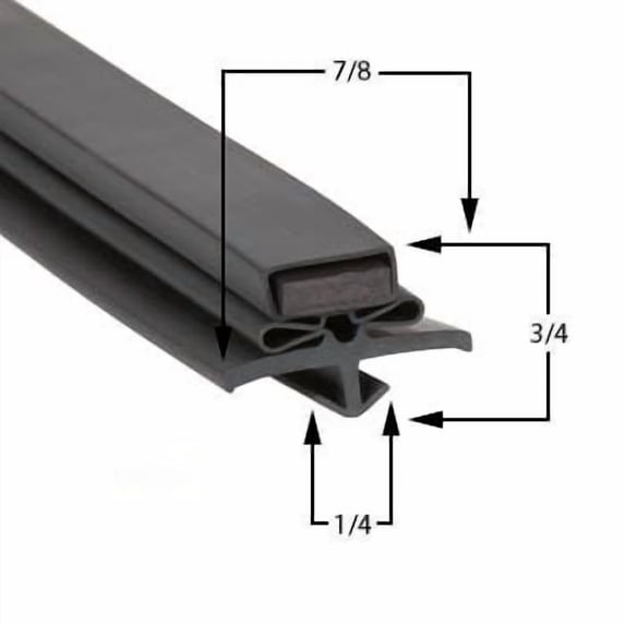 True Compatible TWT-27F Door Gasket Part# (810810)