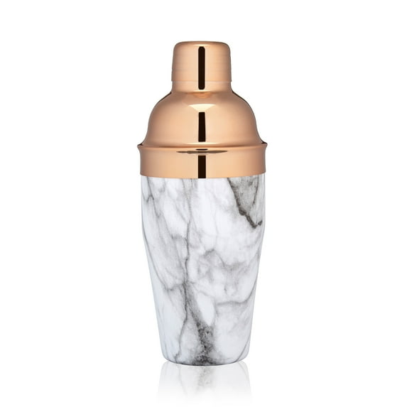 True Copper Marble Cocktail Shaker, Drink Shaker Home Bar Accessories 18 oz