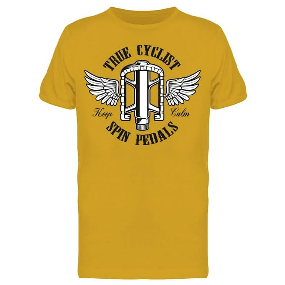 True Cyclist With Wings T-Shirt Men -Image by Shutterstock, Male Large