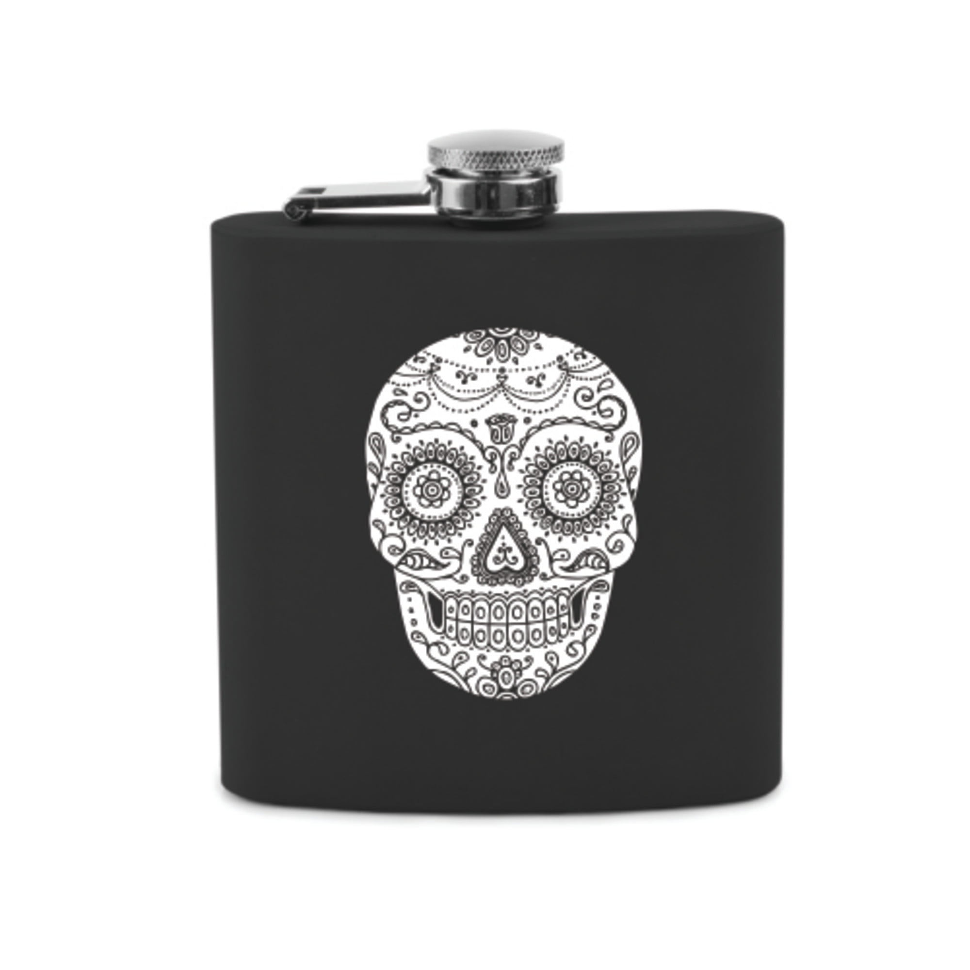 True Dia de los Muertos Flask, Stainless Steel Hidden Flask to Hide